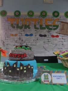 ninja turtles cake